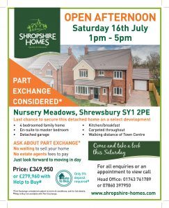 NURSERY MEADOWS - OPEN DAY 16TH JULY