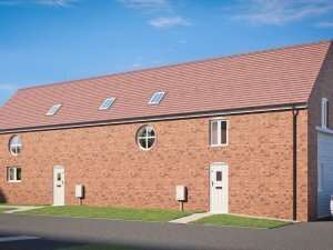 CGI of Barn Conversions, Woodhouse Farm 