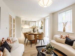 Kitchen/dining/living area