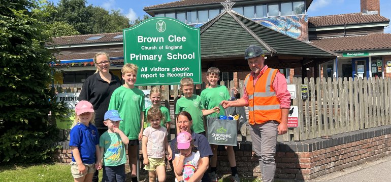 Hamper Donation Brown Clee CE Primary